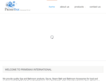 Tablet Screenshot of primemaxinternational.com